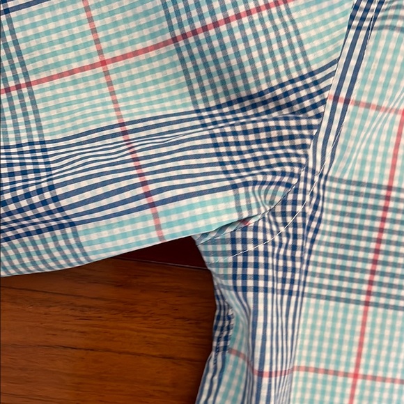 IZOD Men's Blue Plaid Shirt - Picture 6 of 6